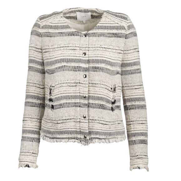 IRO Lizzie Bouclé Tweed Distressed Jacket - Picture 3 of 12